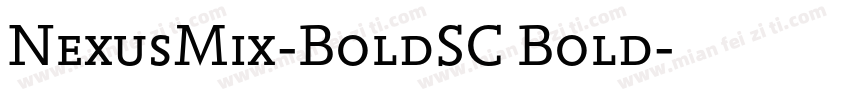 NexusMix-BoldSC Bold字体转换